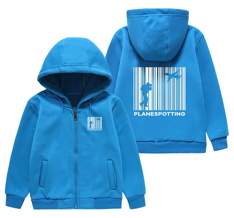 Planespotting Designed "CHILDREN" Zipped Hoodies