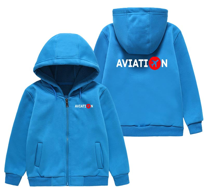 Aviation Designed "CHILDREN" Zipped Hoodies