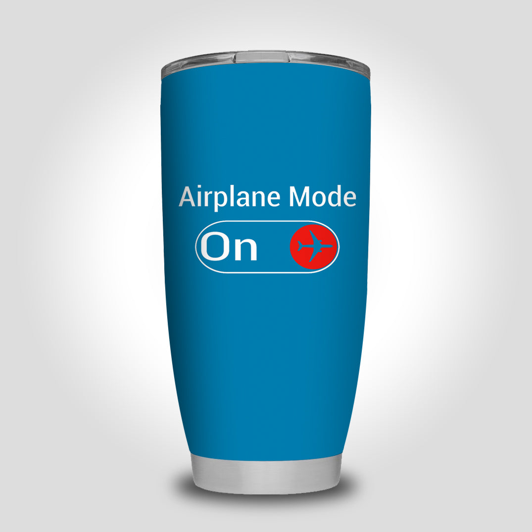 Airplane Mode On Designed Tumbler Travel Mugs