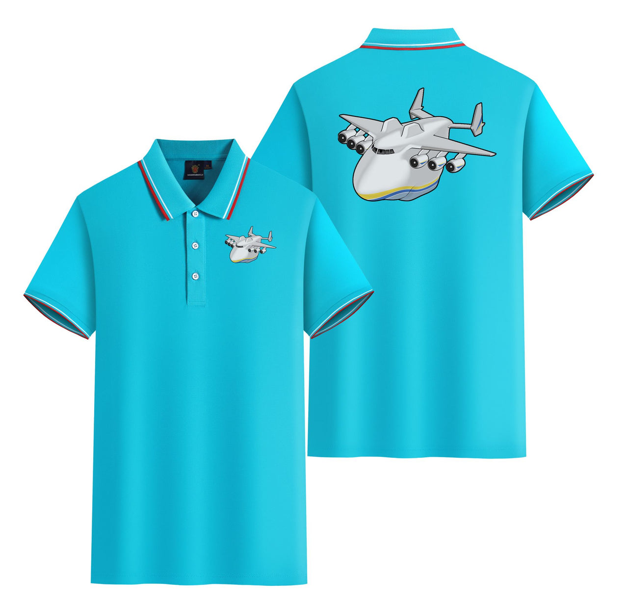 Antonov 225 (2) Designed Stylish Polo T-Shirts (Double-Side)