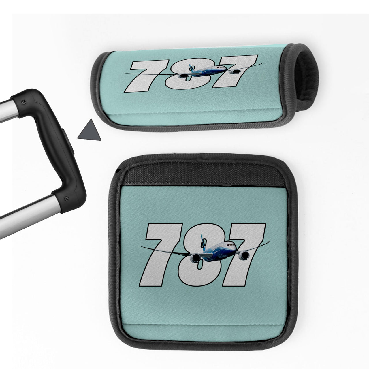 Super Boeing 787 Designed Neoprene Luggage Handle Covers