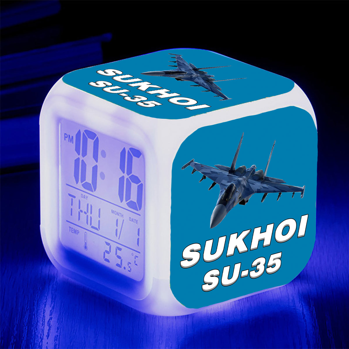 The Sukhoi SU-35 Designed "7 Colour" Digital Alarm Clock