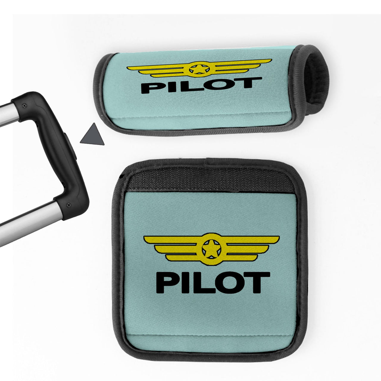 Pilot & Badge Designed Neoprene Luggage Handle Covers