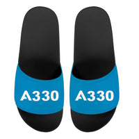 Thumbnail for A330 Flat Text Designed Sport Slippers