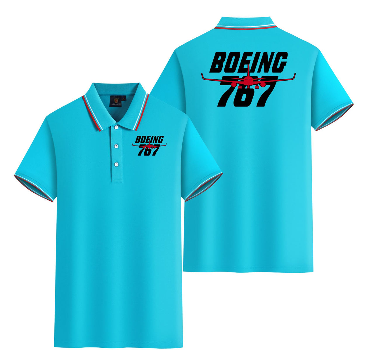 Amazing Boeing 767 Designed Stylish Polo T-Shirts (Double-Side)