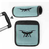 Thumbnail for Drone Silhouette Designed Neoprene Luggage Handle Covers