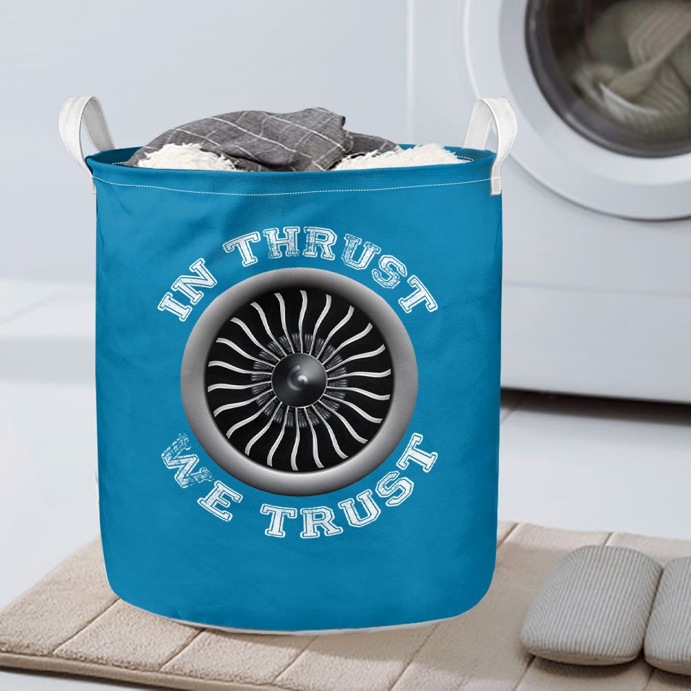 In Thrust We Trust (Vol 2) Designed Laundry Baskets