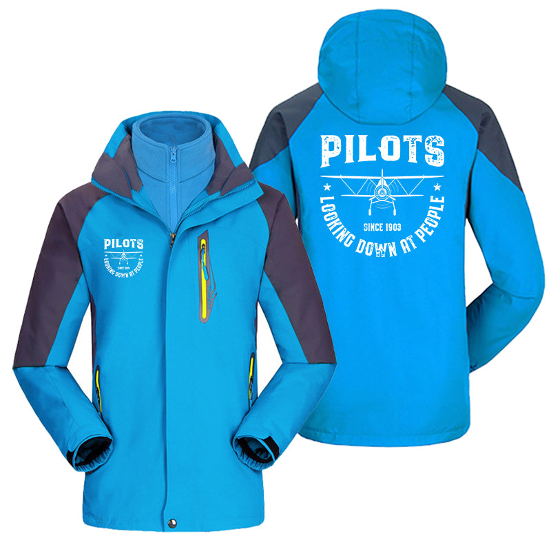 Pilots Looking Down at People Since 1903 Designed Thick Skiing Jackets