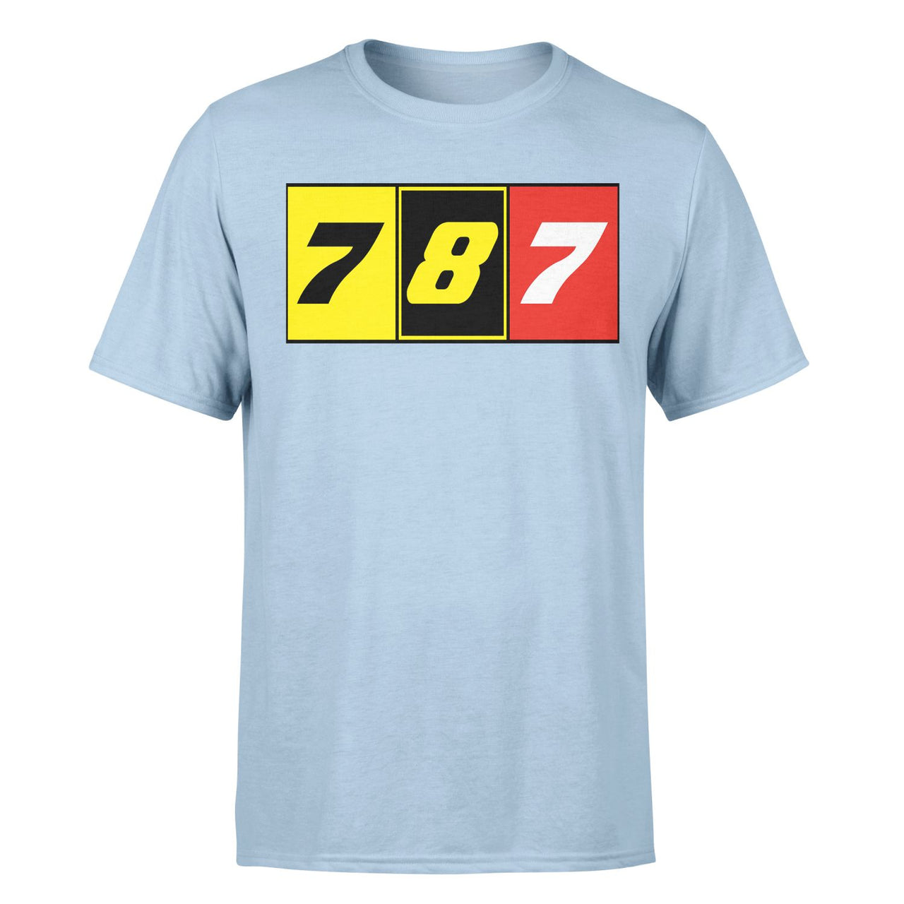 Flat Colourful 787 Designed T-Shirts