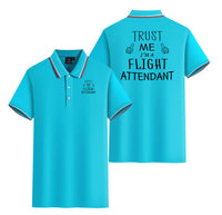 Thumbnail for Trust Me I'm a Flight Attendant Designed Stylish Polo T-Shirts (Double-Side)