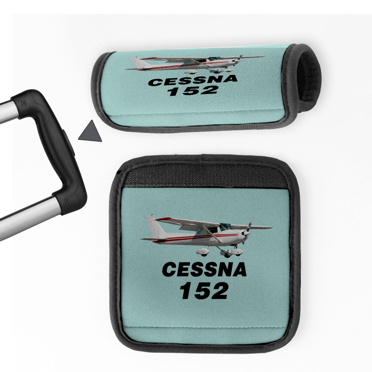 The Cessna 152 Designed Neoprene Luggage Handle Covers