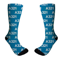 Thumbnail for A321 Flat Text Designed Socks