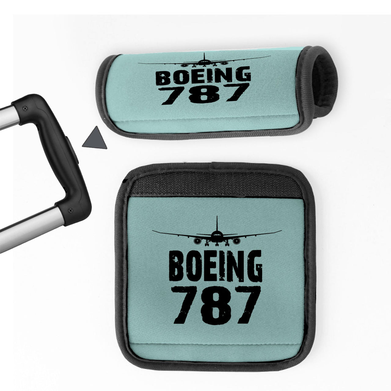 Boeing 787 & Plane Designed Neoprene Luggage Handle Covers