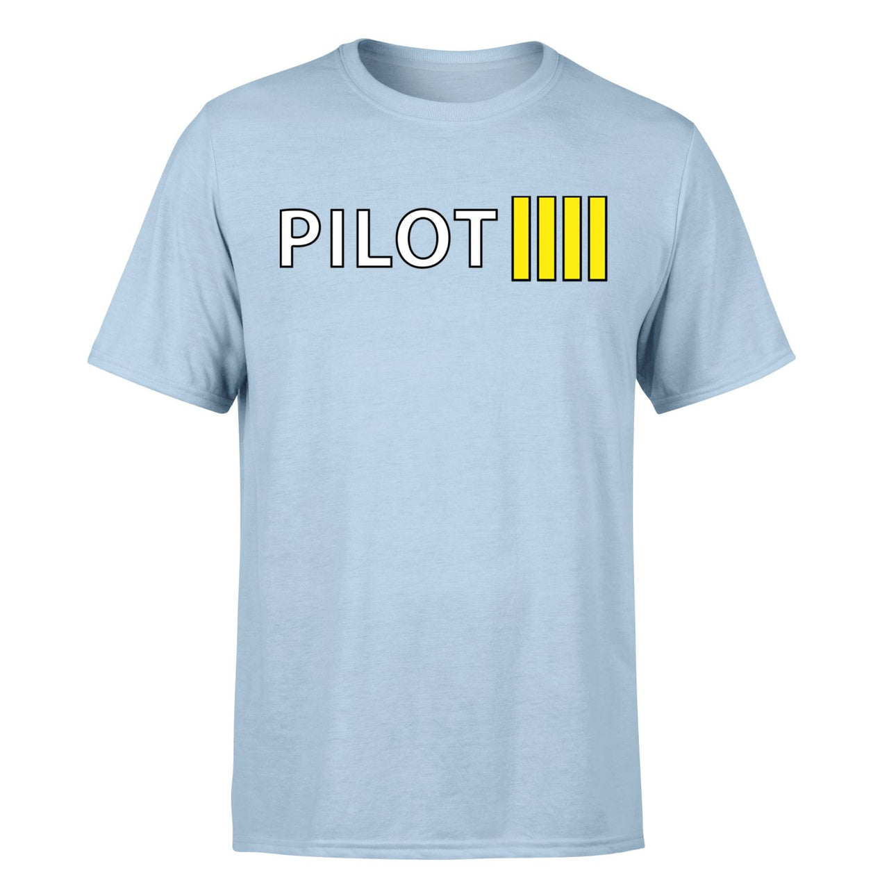 Pilot & Stripes (4 Lines) Designed T-Shirts