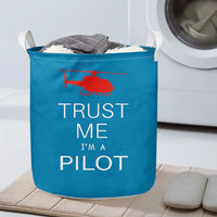 Thumbnail for Trust Me I'm a Pilot (Helicopter) Designed Laundry Baskets