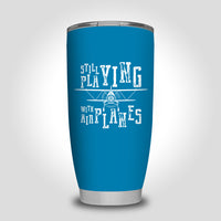 Thumbnail for Still Playing With Airplanes Designed Tumbler Travel Mugs