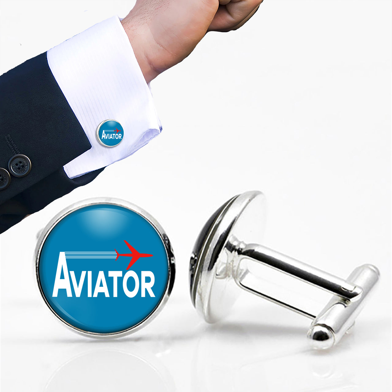 Aviator Designed Cuff Links