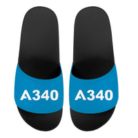 Thumbnail for A340 Flat Text Designed Sport Slippers