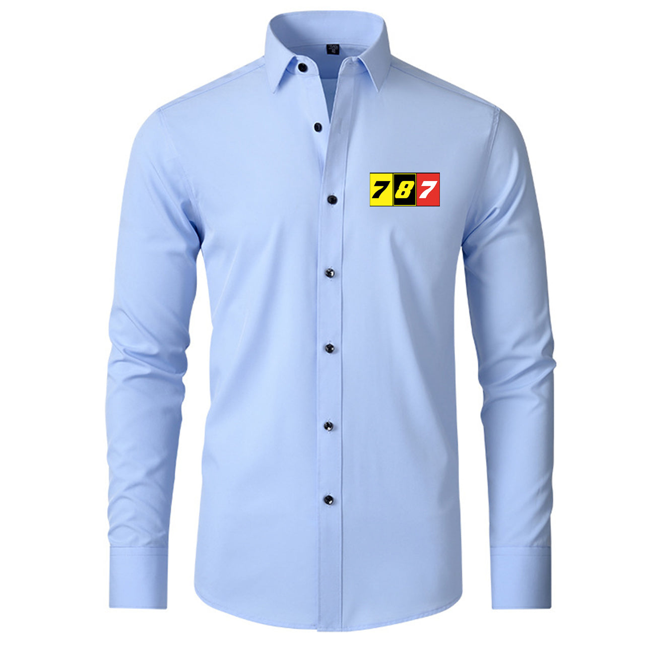 Flat Colourful 787 Designed Long Sleeve Shirts