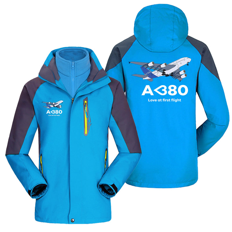 Airbus A380 Love at first flight Designed Thick Skiing Jackets