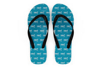 Thumbnail for Airbus A320 Printed Designed Slippers (Flip Flops)