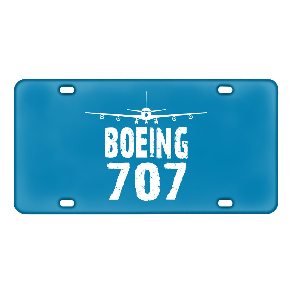 Boeing 707 & Plane Designed Metal (License) Plates