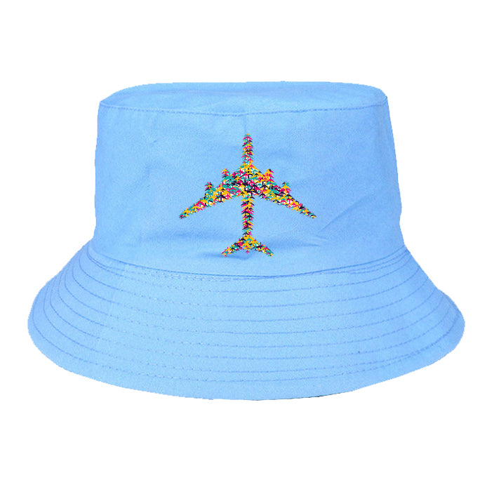 Colourful Airplane Designed Summer & Stylish Hats