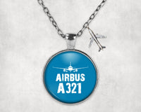 Thumbnail for Airbus A321 & Plane Designed Necklaces