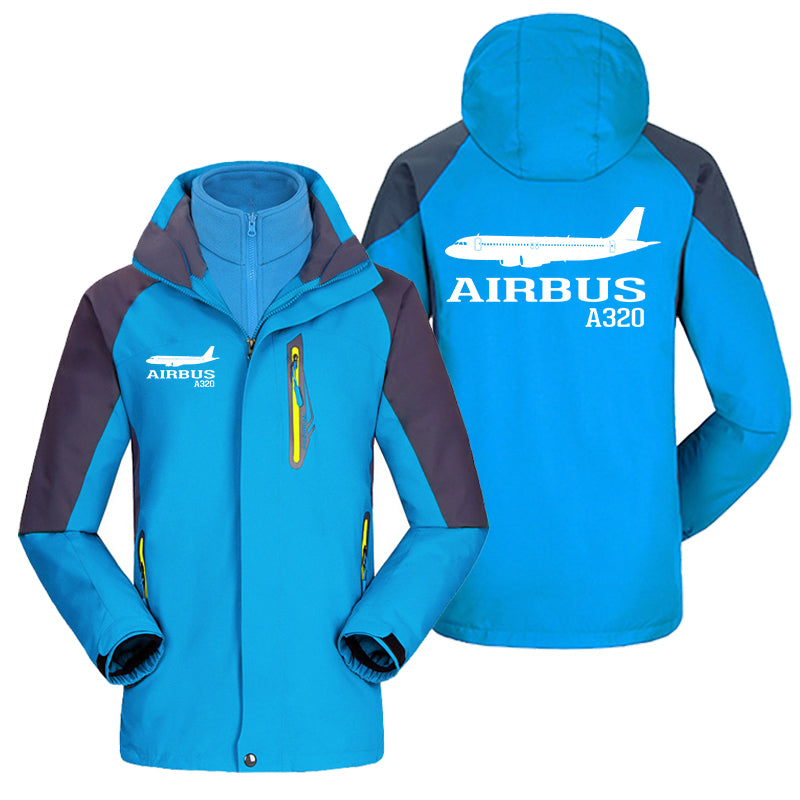 Airbus A320 Printed Designed Thick Skiing Jackets