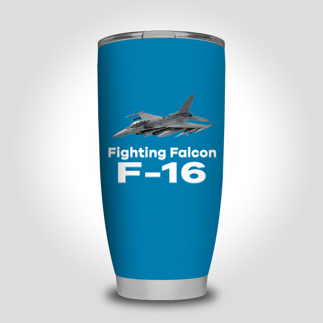 The Fighting Falcon F16 Designed Tumbler Travel Mugs