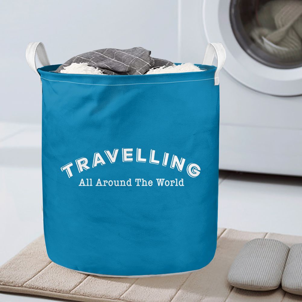 Travelling All Around The World Designed Laundry Baskets
