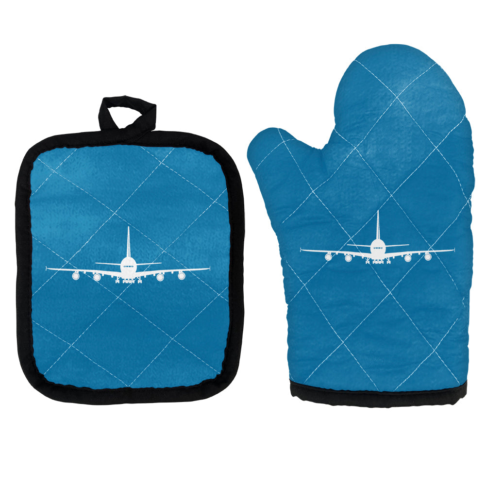 Airbus A380 Silhouette Designed Kitchen Glove & Holder