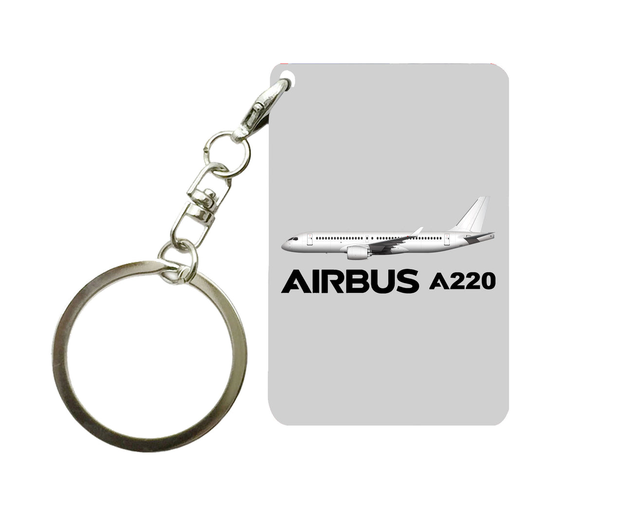 The Airbus A220 Designed Key Chains