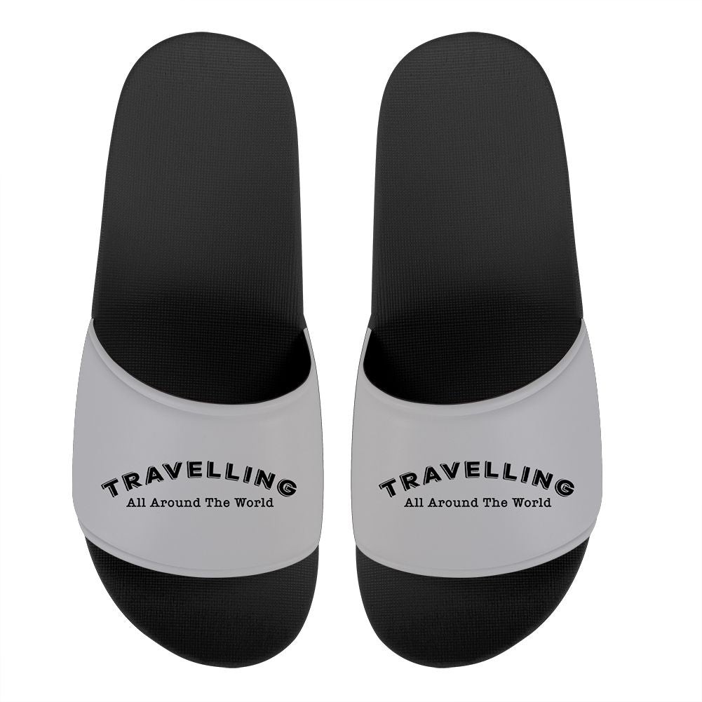 Travelling All Around The World Designed Sport Slippers