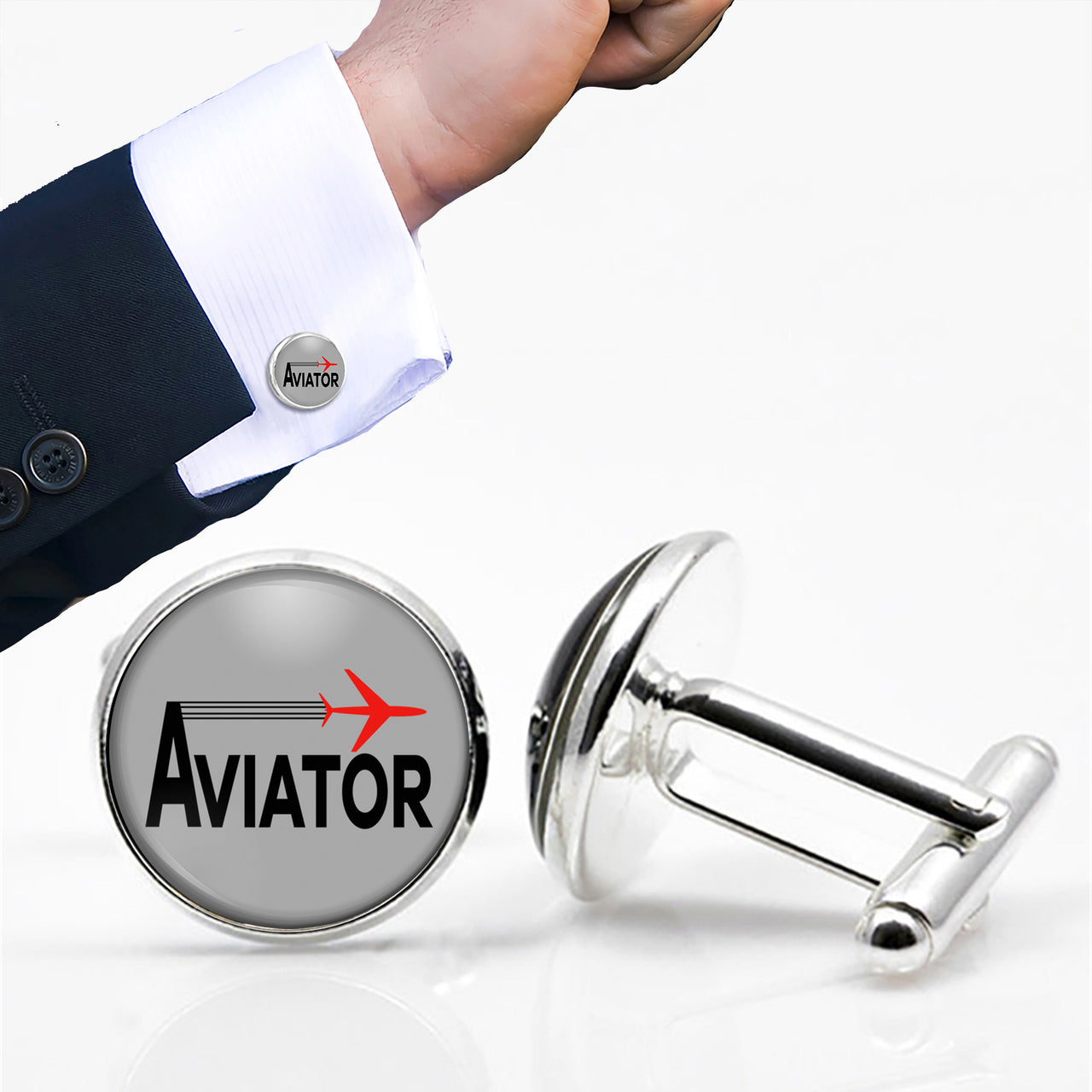 Aviator Designed Cuff Links