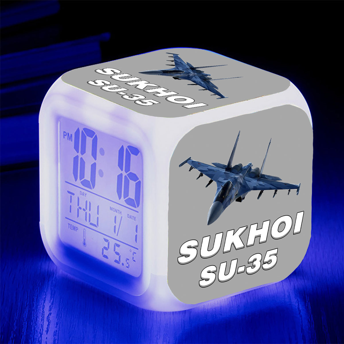 The Sukhoi SU-35 Designed "7 Colour" Digital Alarm Clock