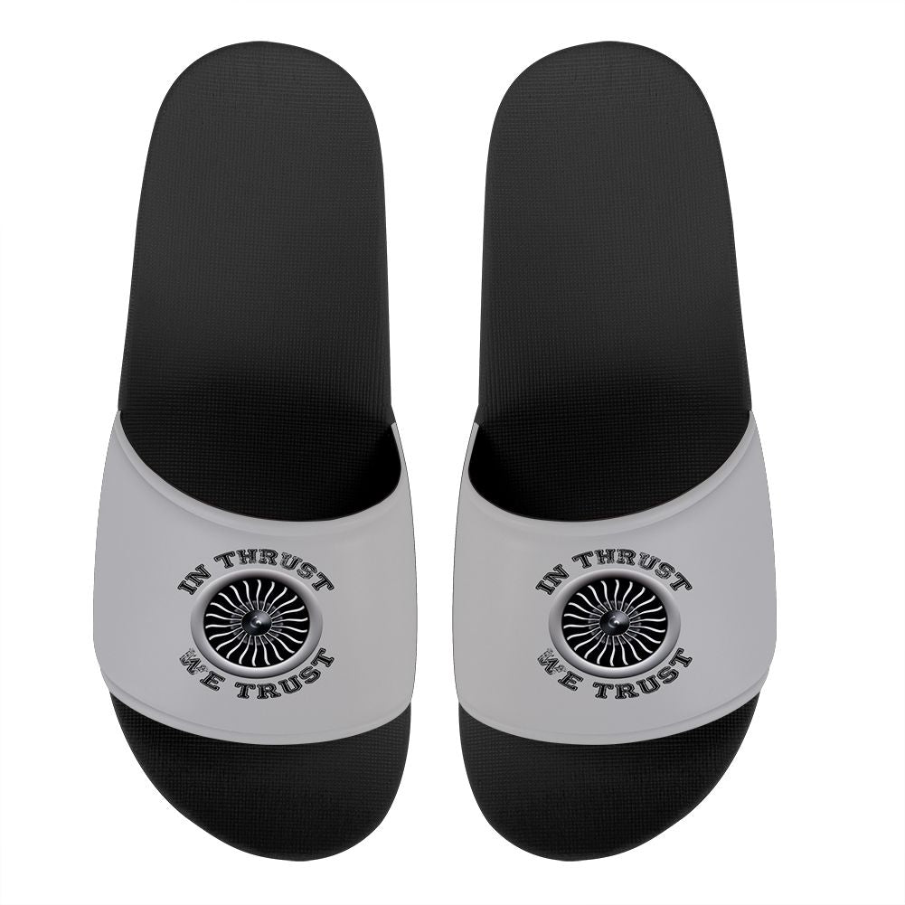 In Thrust We Trust (Vol 2) Designed Sport Slippers