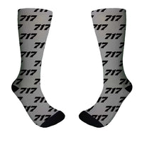 Thumbnail for 717 Flat Text Designed Socks