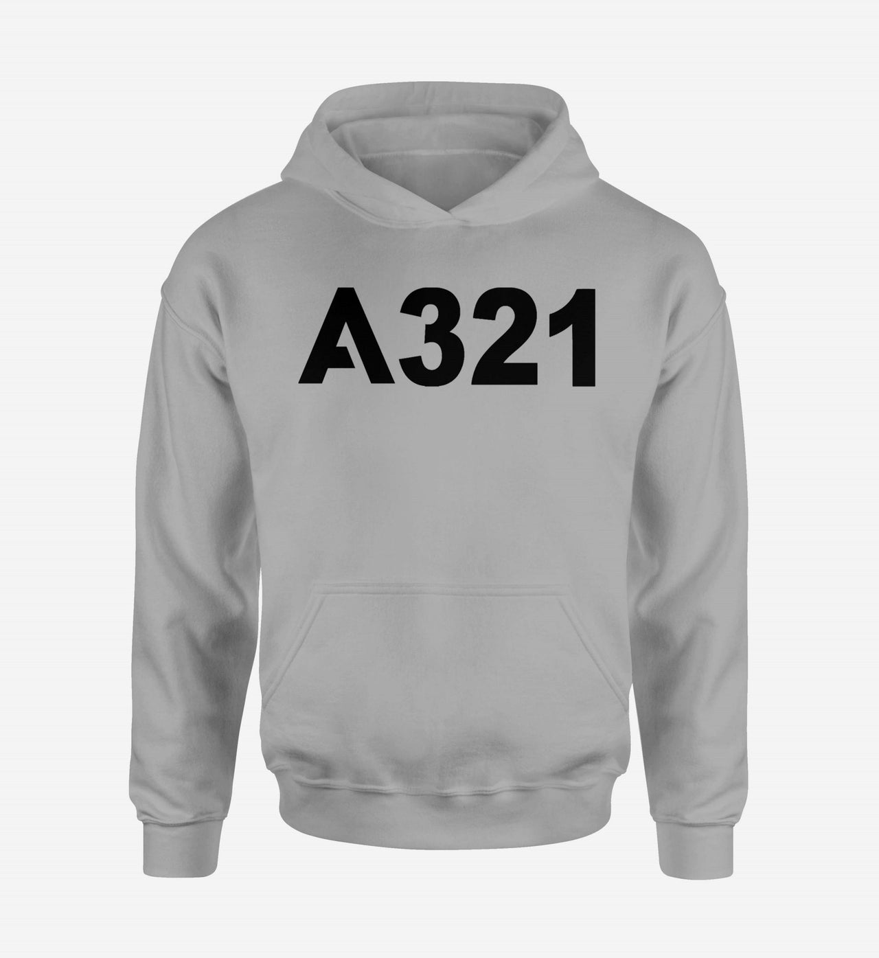 A321 Flat Text Designed Hoodies