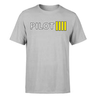 Thumbnail for Pilot & Stripes (4 Lines) Designed T-Shirts