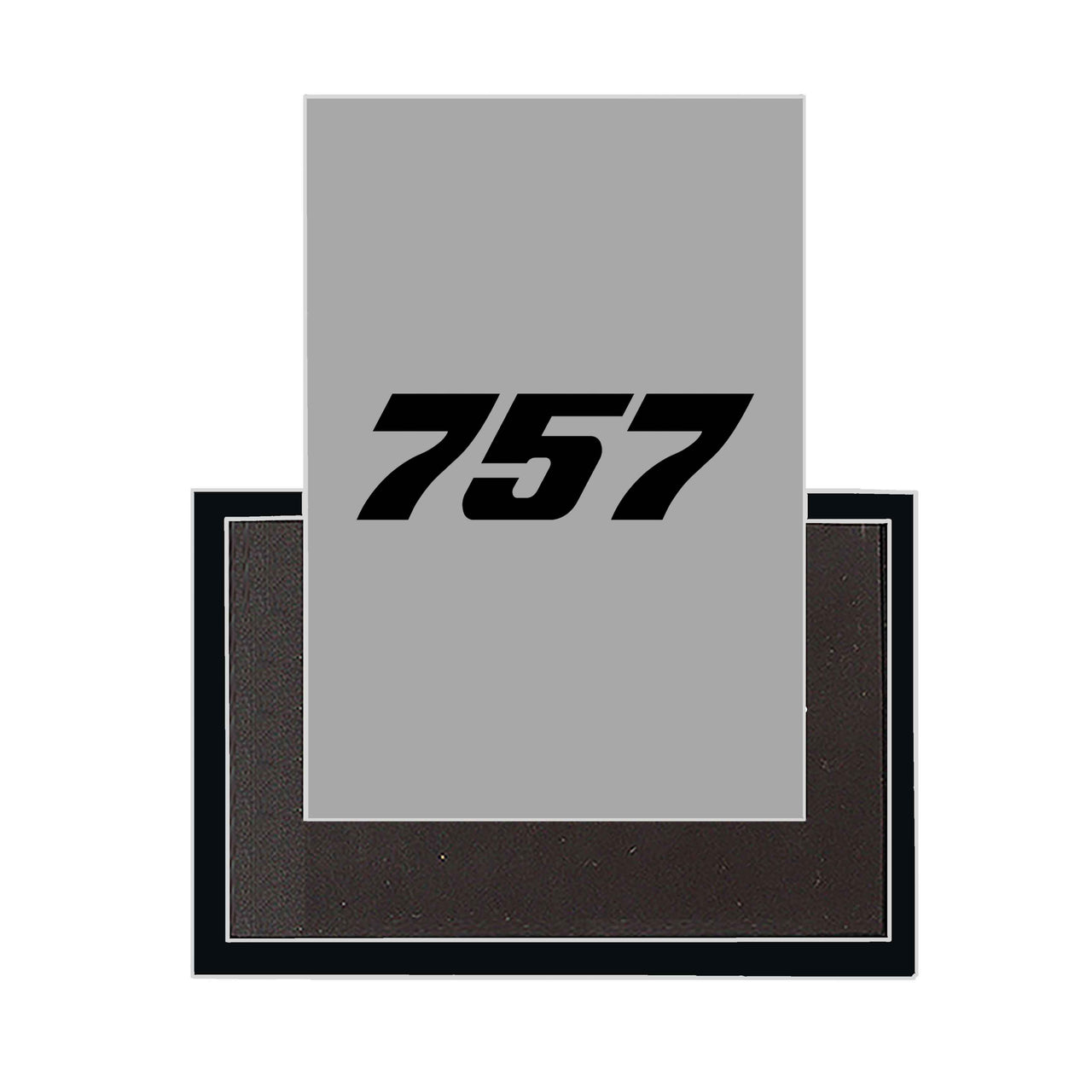 757 Flat Text Designed Magnets