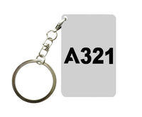 Thumbnail for A321 Flat Text Designed Key Chains