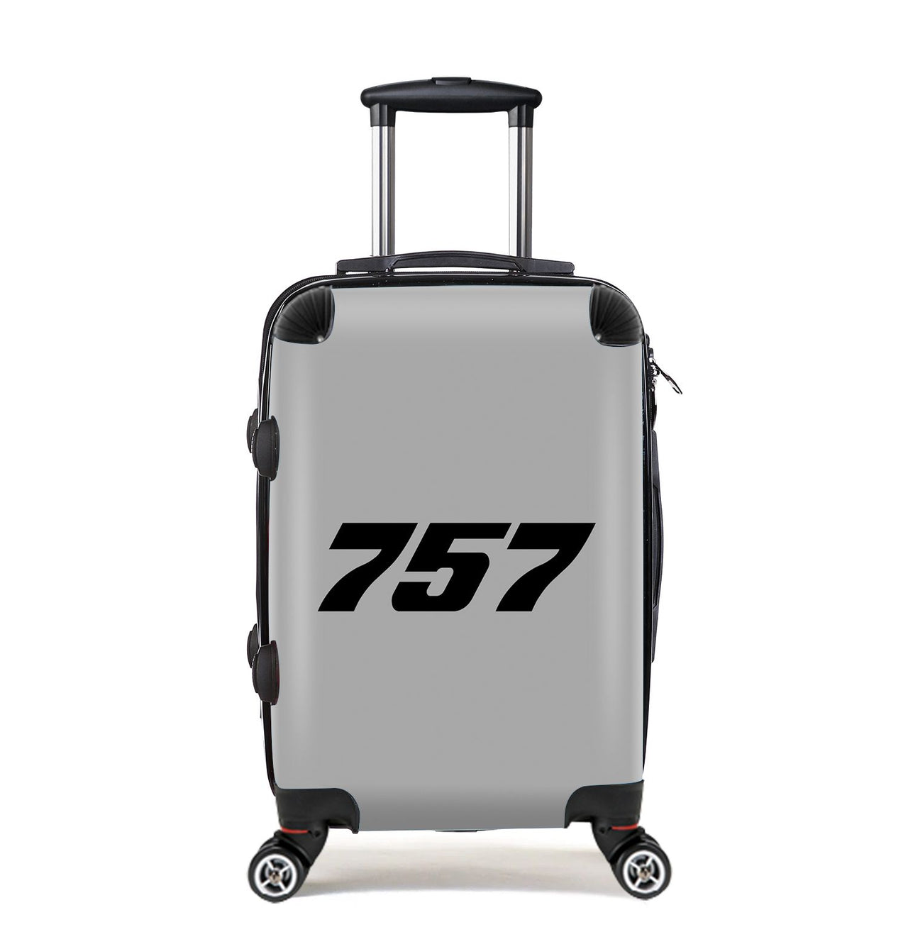 757 Flat Text Designed Cabin Size Luggages