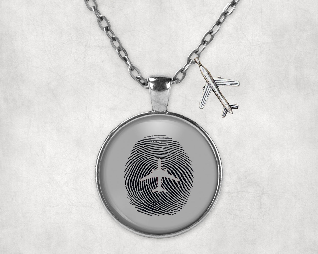 Aviation Finger Print Designed Necklaces