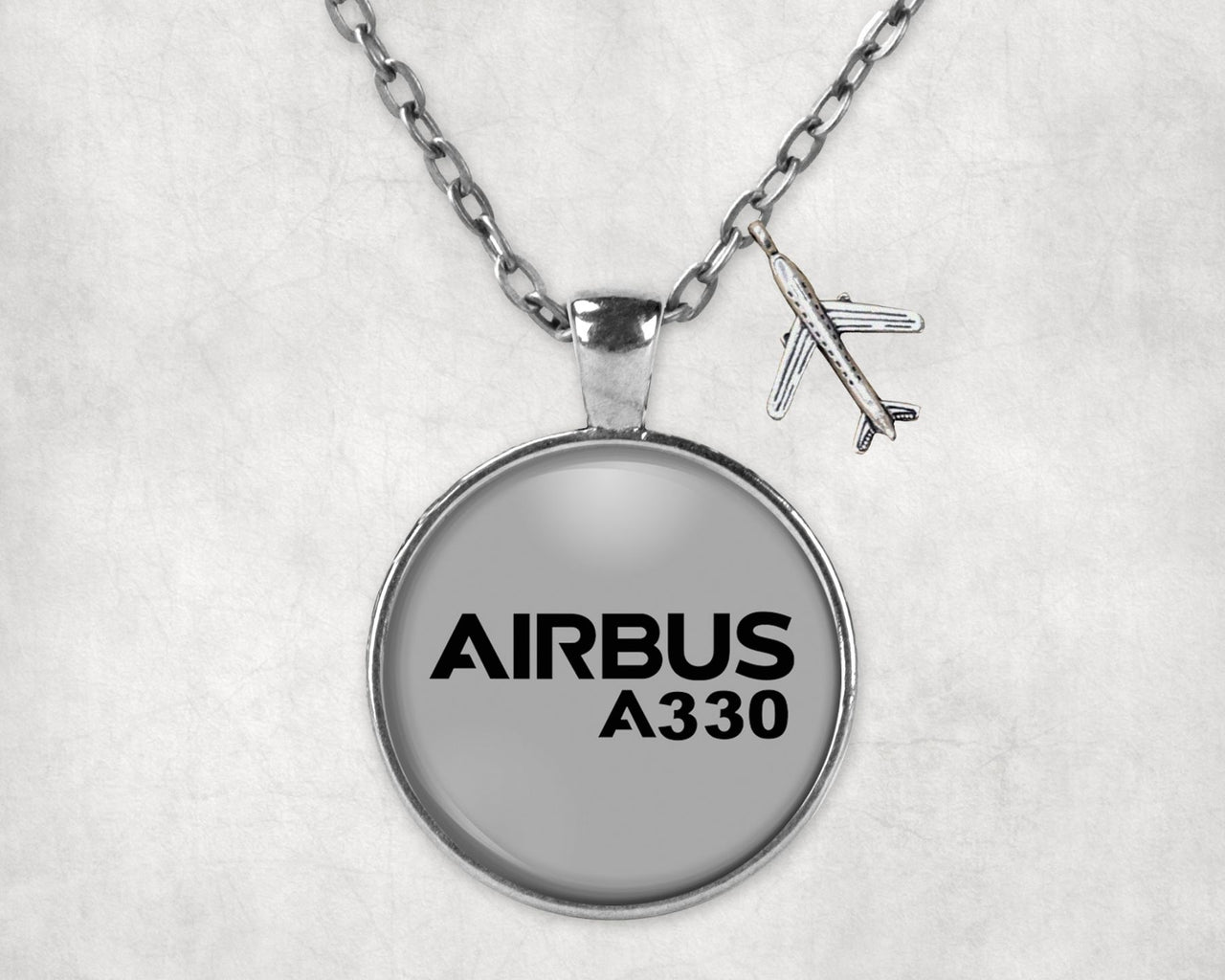 Airbus A330 & Text Designed Necklaces