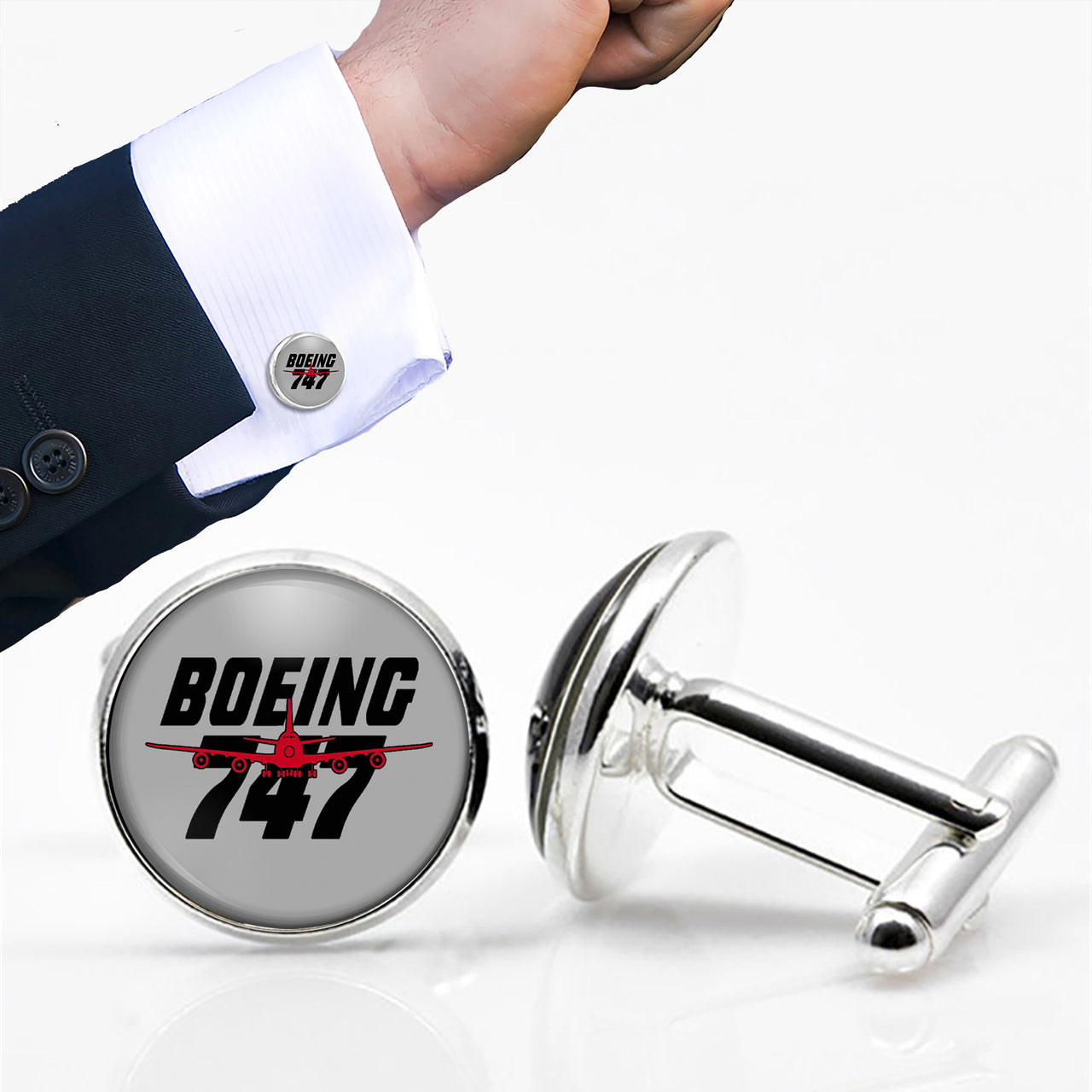 Amazing Boeing 747 Designed Cuff Links