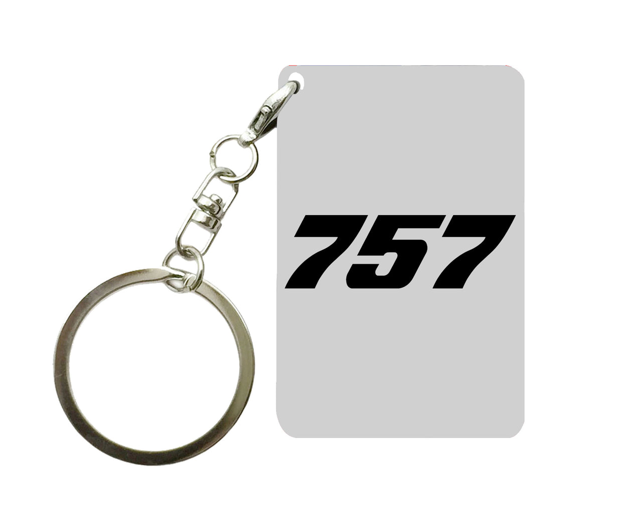 757 Flat Text Designed Key Chains