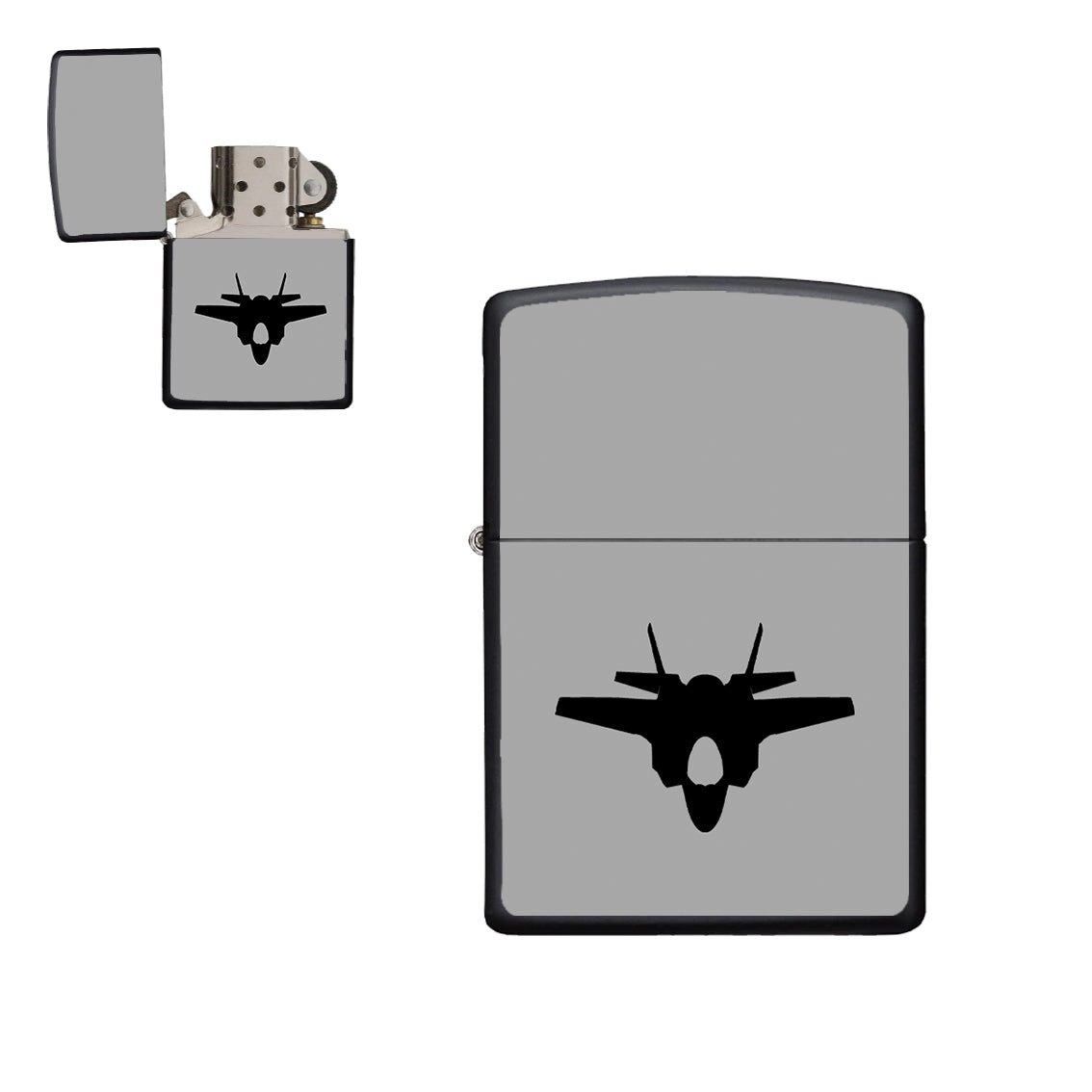 Lockheed Martin F-35 Lightning II Silhouette Designed Metal Lighters