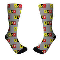 Thumbnail for Flat Colourful 737 Designed Socks