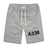 Thumbnail for A330 Flat Text Designed Cotton Shorts